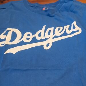 Majestic Blue Graphic Dodgers Tee